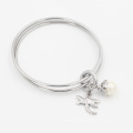 Hi Quality Stacking 316L Stainless Steel Bangle with Custom Charms